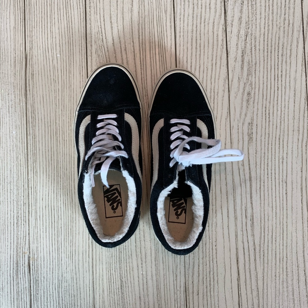 Black Fur Vans